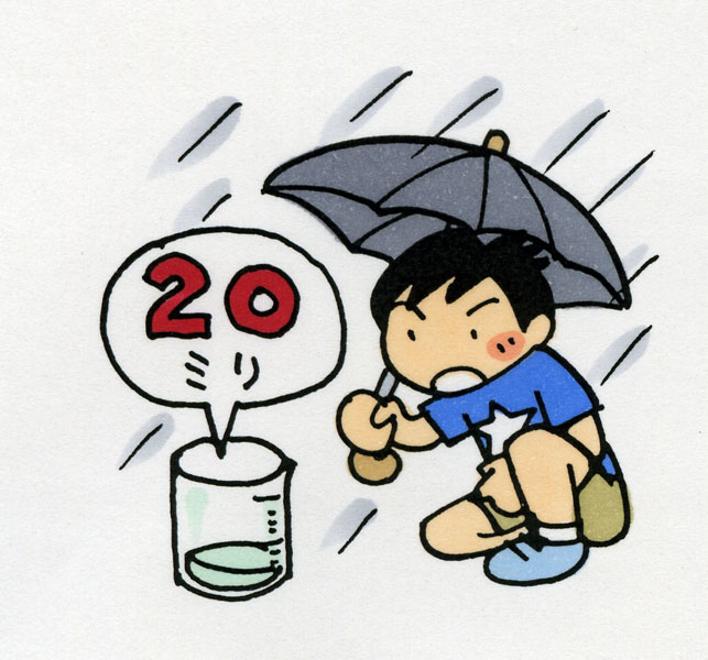 1時間に20㎜以上の雨降ったら<br>土砂災害に注意